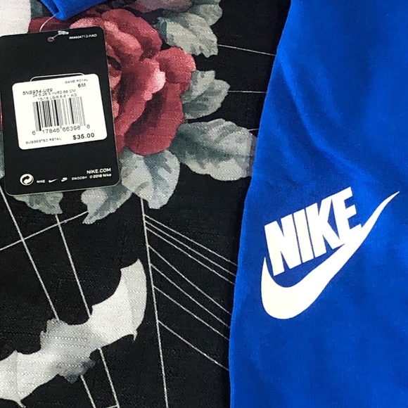 NWT NIKE AIR KIDS ZIP UP HOODIE ROMPER 6M ONESIE - Picture 11 of 11